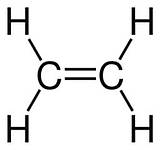 Strukturformel von Ethylen